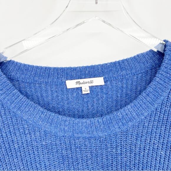Madewell Thompson Pocket Sweater L Blue - Picture 5 of 6